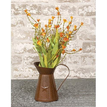 Orange Fall Flower Spray, 24